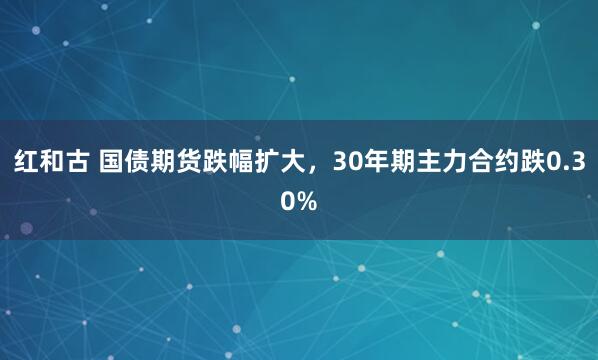 红和古 国债期货跌幅扩大，30年期主力合约跌0.30%